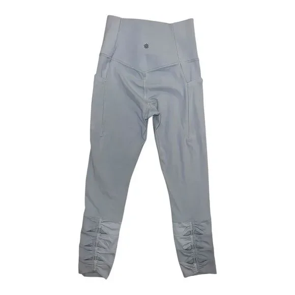 Athleta Salutation Stash Pocket II Cinch 7/8 Star Blue Extra Small NWOT - Picture 6 of 9